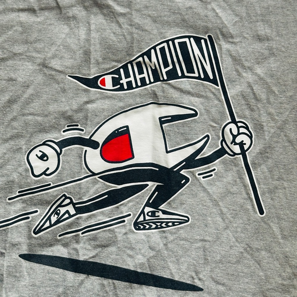 Champion Athleticwear - Men's Graphic T-Shirt- L  Large Gray - Running - Picture 2 of 9
